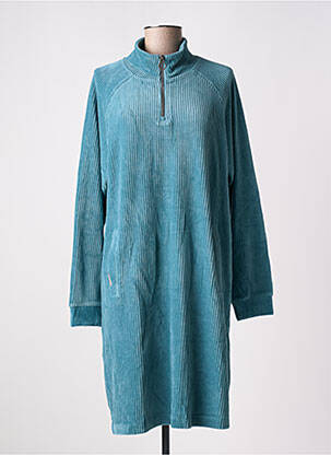 Robe mi-longue manches longues manches longues bleu RAGWEAR femme