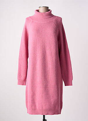 Robe mi-longue manches longues manches longues rose COMPAÑIA FANTASTICA femme