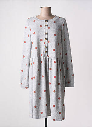 Robe mi-longue manches longues manches longues gris NUMPH femme