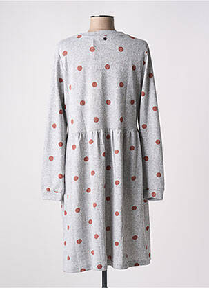 Robe mi-longue manches longues manches longues gris NUMPH femme