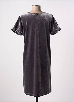 Robe mi-longue manches courtes manches courtes gris NUMPH femme