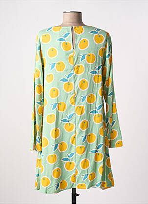 Robe mi-longue imprimé fantaisie manches longues vert COMPAÑIA FANTASTICA femme