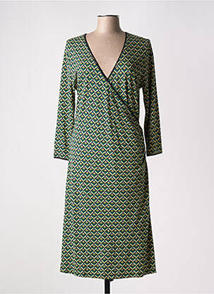 Robe mi-longue vert KING LOUIE femme