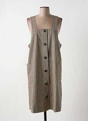 Robe mi-longue sans manche sans manche marron NUMPH femme