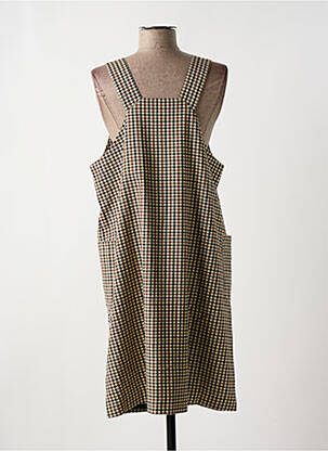 Robe mi-longue sans manche sans manche marron NUMPH femme