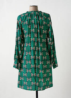 Robe courte coupe évasée manches longues vert COMPAÑIA FANTASTICA femme