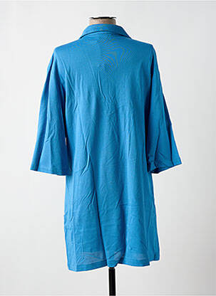 Robe courte manches 3/4 manches 3/4 bleu VEDETTE femme