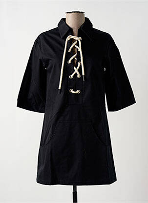 Robe courte manches 3/4 manches 3/4 noir VEDETTE femme