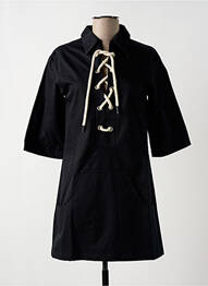 Robe courte manches 3/4 manches 3/4 noir VEDETTE femme