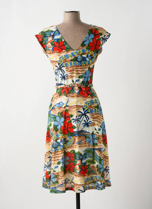 Robe mi-longue beige KING LOUIE pour femme