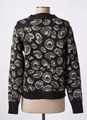 Pull coupe cintrée manches longues noir LOSAN femme