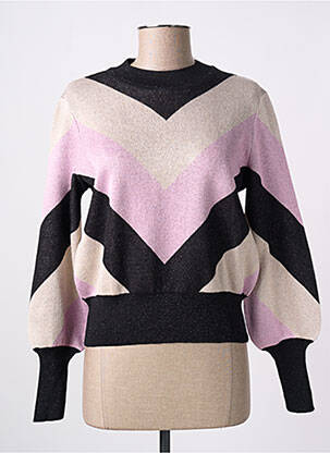Pull resserrée sur le bas manches longues noir MADEMOISELLE YEYE femme