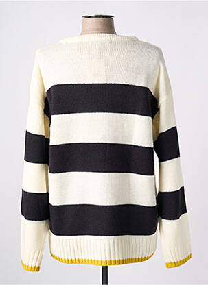 Pull coupe cintrée manches longues beige LOSAN femme