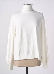 Pull col roulé blanc LOSAN pour femme seconde vue