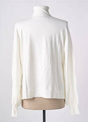 Pull col roulé blanc LOSAN pour femme seconde vue