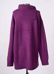 Pull col roulé violet LOSAN pour femme seconde vue