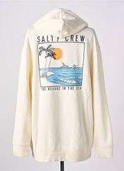 Sweat-shirt à capuche beige SALTY CREW pour femme seconde vue