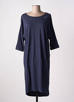 Robe mi-longue manches 3/4 manches 3/4 bleu RAGWEAR femme