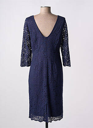 Robe mi-longue manches longues manches longues bleu KING LOUIE femme