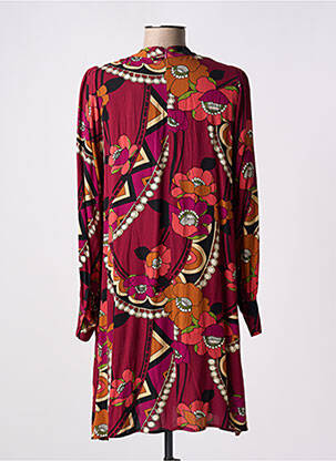 Robe courte imprimé fleurs manches longues rouge KING LOUIE femme