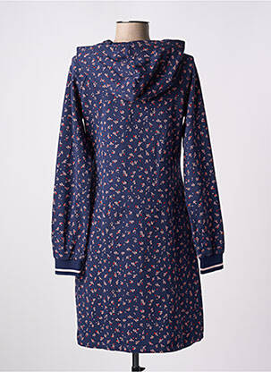 Robe courte imprimé fleurs manches longues bleu MADEMOISELLE YEYE femme