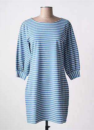 Robe courte manches 3/4 manches 3/4 bleu MADEMOISELLE YEYE femme
