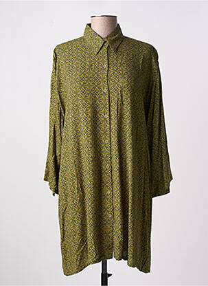 Robe courte manches longues manches longues vert TERRACOTTA BY GRAIN DE SABLE femme