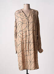 Robe mi-longue marron KAFFE pour femme seconde vue
