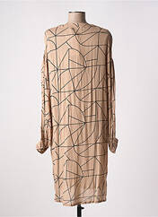 Robe mi-longue marron KAFFE pour femme seconde vue