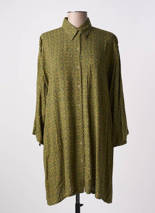 Robe courte vert TERRACOTTA BY GRAIN DE SABLE pour femme