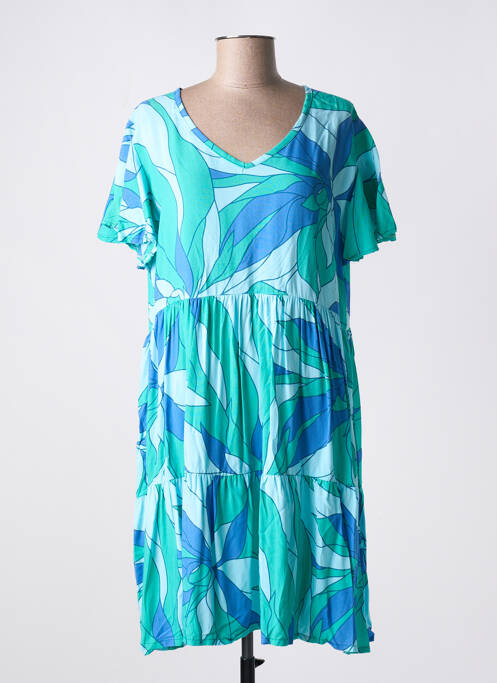 Robe mi-longue bleu TERRACOTTA BY GRAIN DE SABLE pour femme