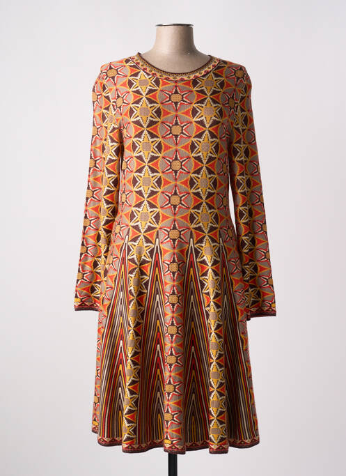 Robe mi-longue orange DERHY pour femme
