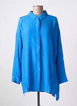 Tunique manches longues légère et transparente bleu COMPAÑIA FANTASTICA femme