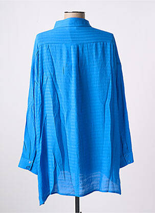 Tunique manches longues légère et transparente bleu COMPAÑIA FANTASTICA femme