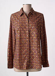 Chemisier coupe cintrée manches longues orange IT HIPPIE femme