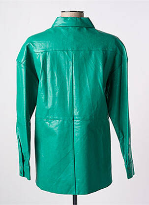 Chemisier coupe droite manches longues vert COMPAÑIA FANTASTICA femme