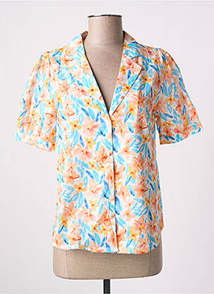 Chemisier manches courtes manches courtes bleu IT HIPPIE femme