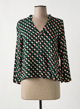 Blouse manches longues manches longues vert COMPAÑIA FANTASTICA femme