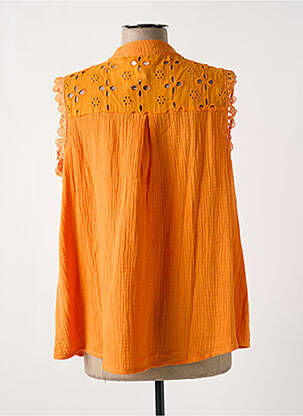Chemisier manches courtes manches courtes orange NELL femme