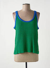 Pull stretch sans manche vert LES TROPEZIENNES PAR M.BELARBI femme
