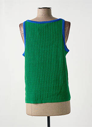 Pull coupe droite sans manche vert LES TROPEZIENNES PAR M.BELARBI femme