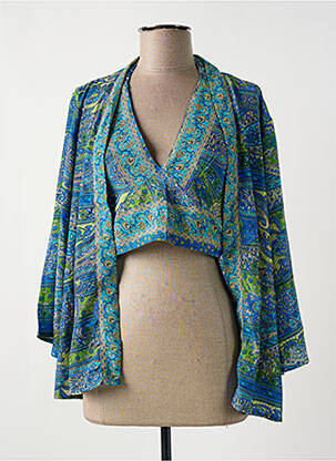 Twin-set col v bleu DERHY femme