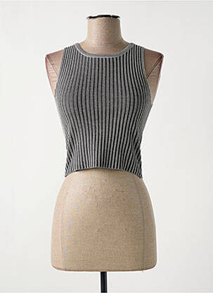 Top stretch sans manche gris IT HIPPIE femme