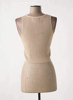 Top stretch sans manche beige IT HIPPIE femme