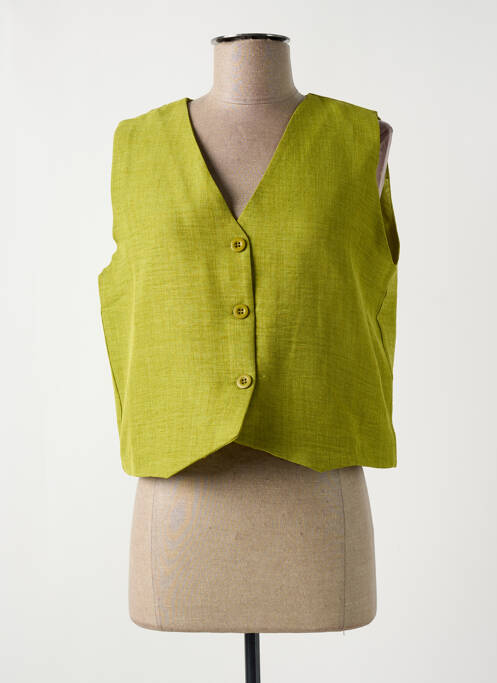 Gilet sans manche coupe cintrée vert MADEMOISELLE YEYE femme
