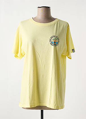 T-shirt coupe droite manches courtes jaune SALTY CREW femme