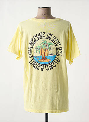 T-shirt coupe droite manches courtes jaune SALTY CREW femme