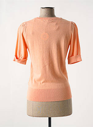 Pull col v manches courtes orange KING LOUIE femme