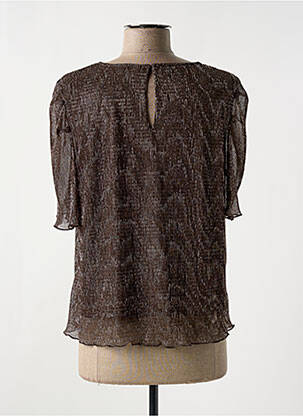 Top coupe fluide manches 3/4 marron COMPAÑIA FANTASTICA femme