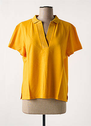 Polo stretch manches courtes jaune LES TROPEZIENNES PAR M.BELARBI femme